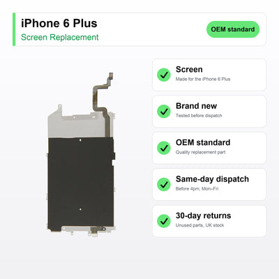 iPhone 6 Plus screen key facts: brand new, tested, same-day UK dispatch