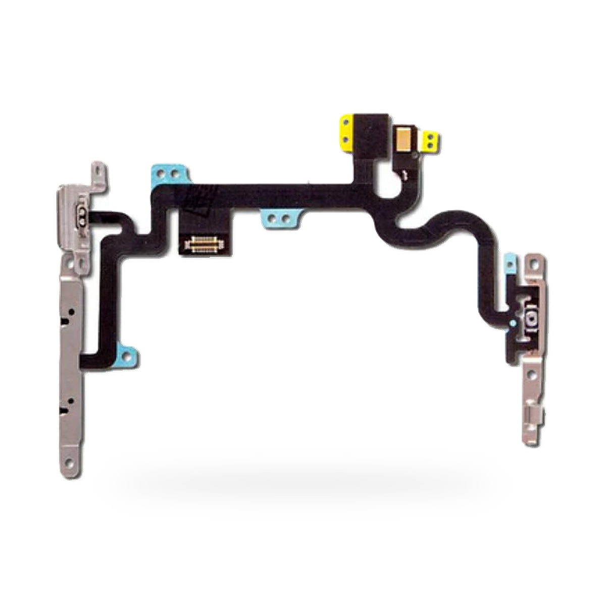 iPhone 7G Brackets Mute Switch Power and Volume Button Flex Cable Replacement - new OEM standard button flex on white backgro