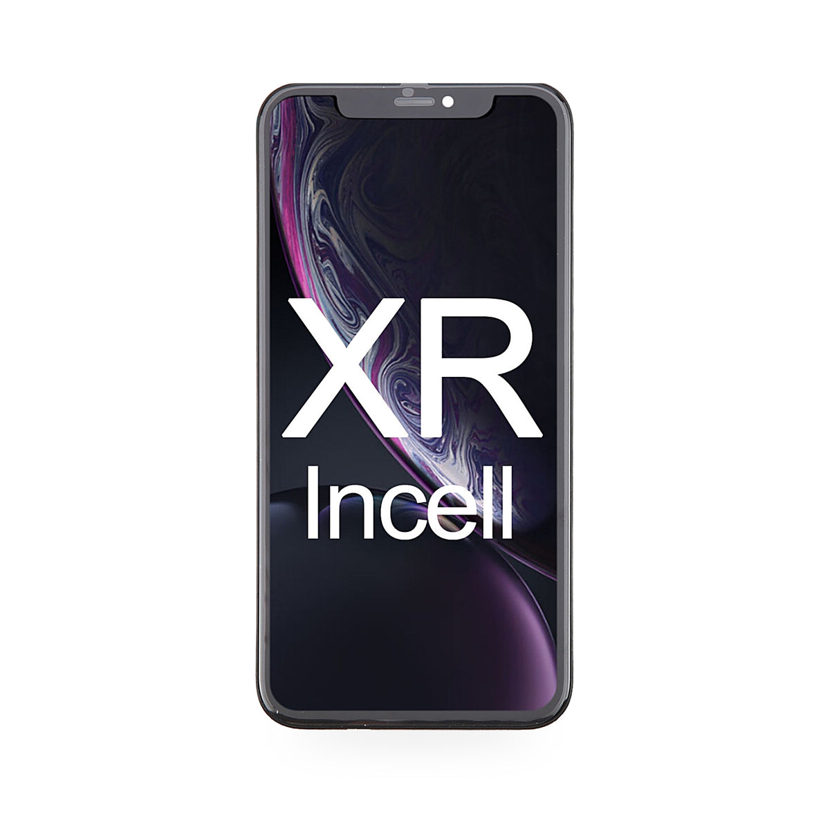 iPhone XR In Cell Plus LCD Screen and Touch Digitiser Assembly Replacement - new OEM standard screen on white background