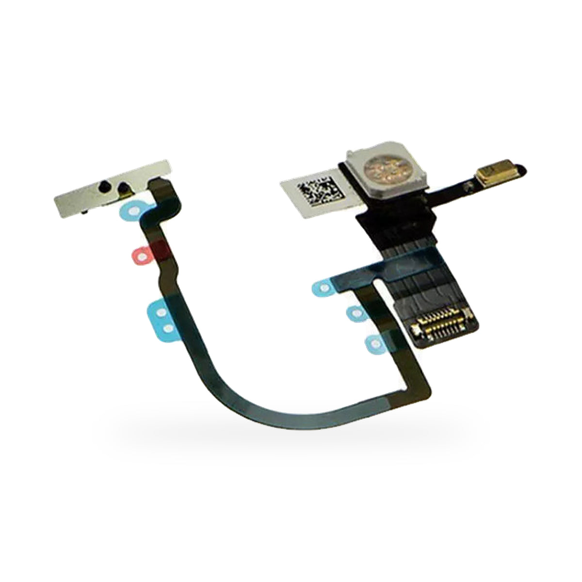 iPhone XS MAX Switch Flash LED Torch Power Button Flex Cable Replacement - new OEM standard button flex on white background