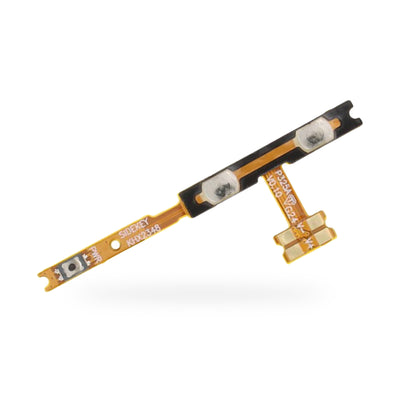 Motorola Moto E15 Power and Volume Button Flex Cable Replacement - new OEM standard button flex on white background