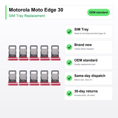 Motorola Moto Edge 30 SIM tray key facts: brand new, tested, same-day UK dispatch