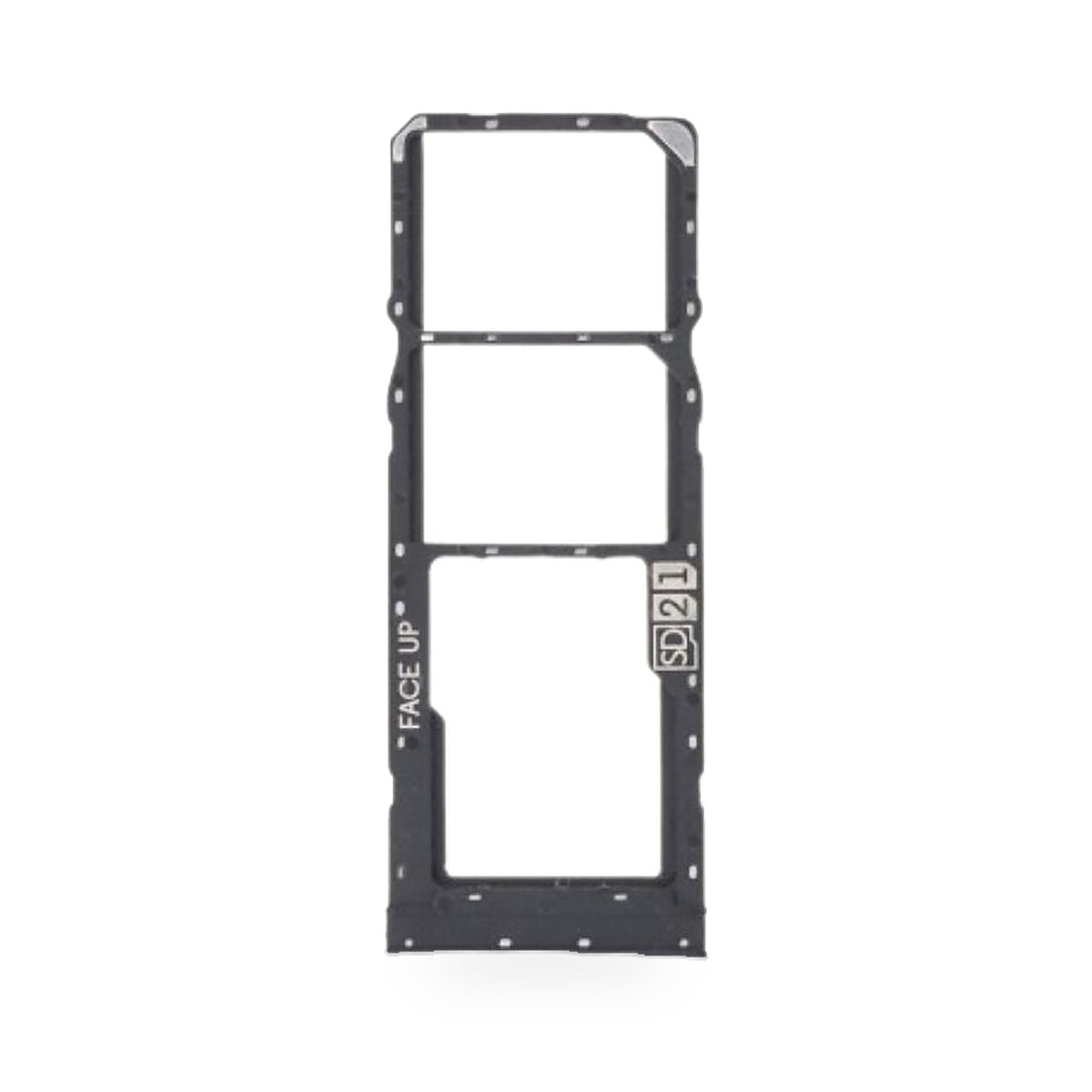 Motorola Moto G13 Golder SIM Card Tray Holder Replacement (BLACK) - new OEM standard SIM tray on white background