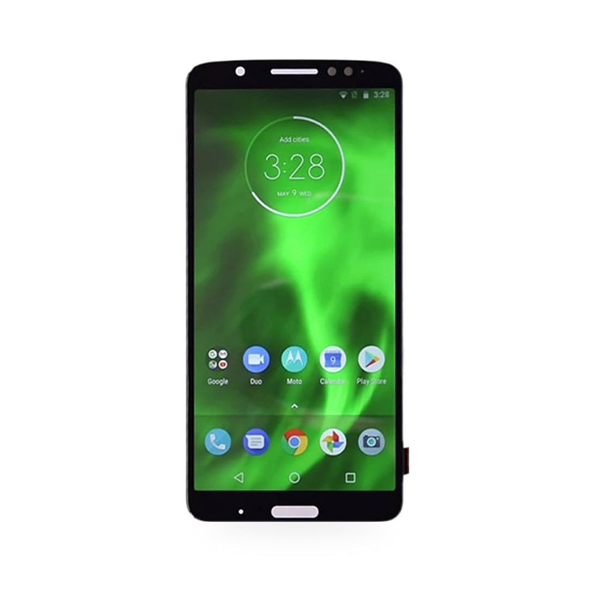 Motorola Moto G6 Plus LCD Screen and Touch Digitiser Assembly Replacement - new OEM standard screen on white background