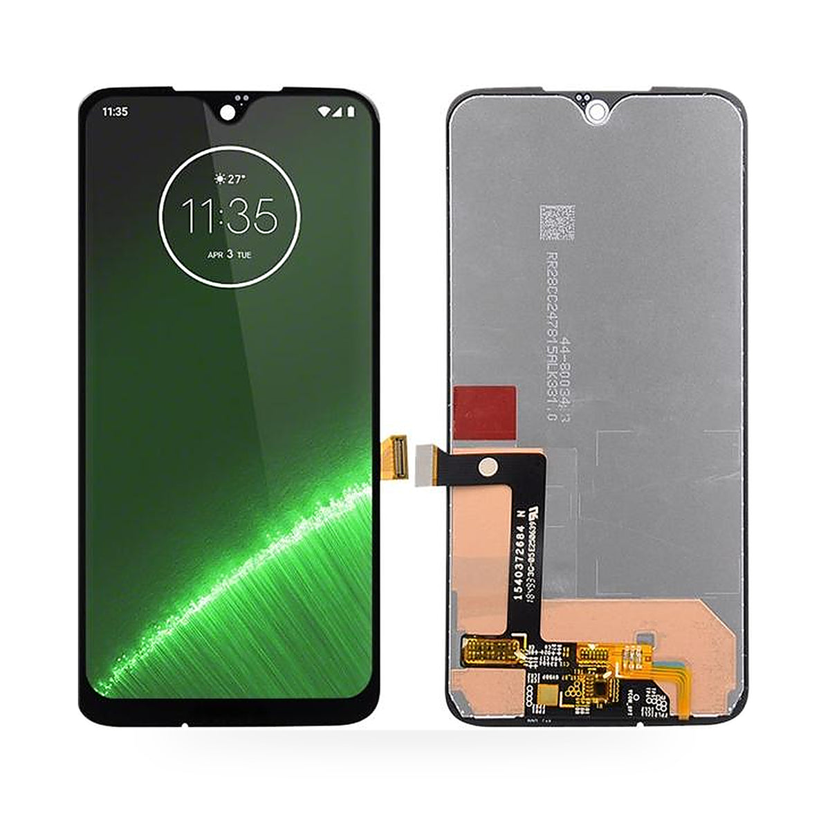 Motorola Moto G7 Plus LCD Screen and Touch Digitiser Assembly Replacement - new OEM standard screen on white background
