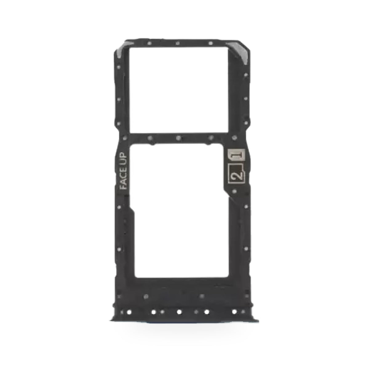 Motorola Moto G75 SIM Card Tray Holder Replacement (BLUE) - new OEM standard SIM tray on white background