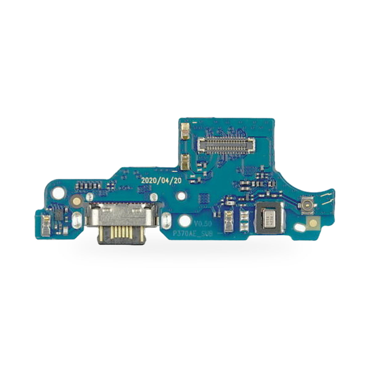 Motorola Moto G9 Play Charge Charging Port Flex Replacement - new OEM standard charging port on white background