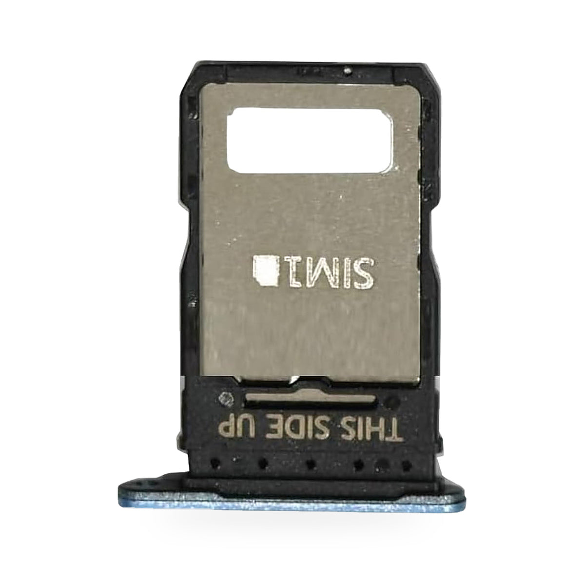 Motorola Moto G96 SIM Card Tray Holder Replacement (BLUE) - new OEM standard SIM tray on white background
