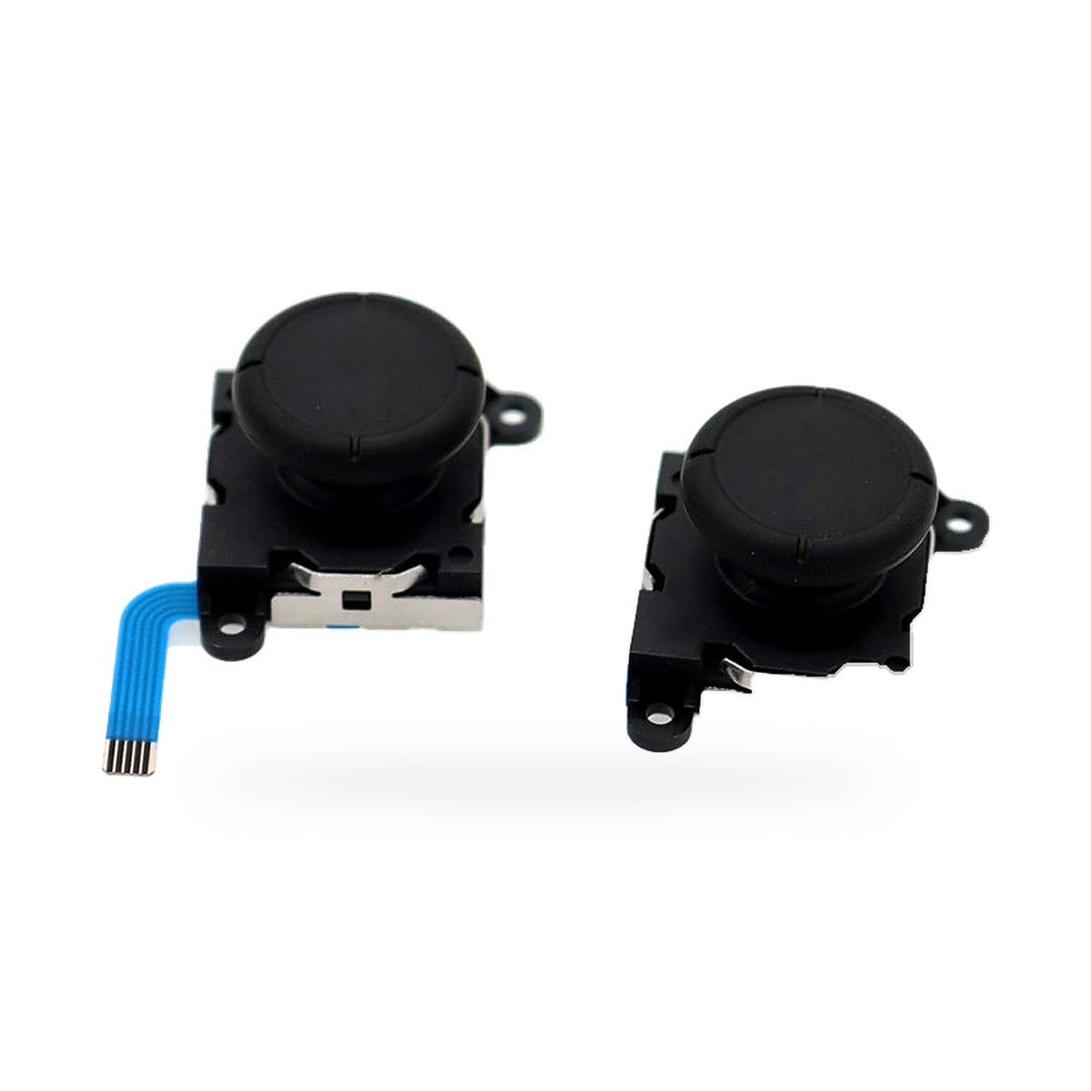 Nintendo Switch Joy-con Controller Joy Stick 2X Pack OF 2 Black Replacement - new OEM standard part on white background