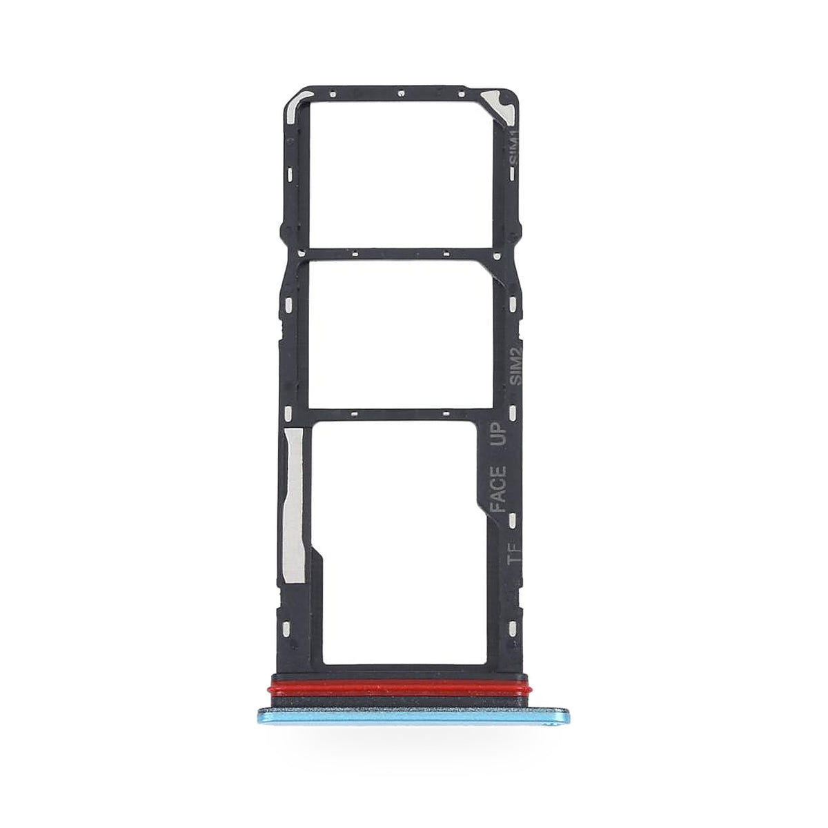 Nokia G22 SIM Card Tray Holder Replacement (BLUE) - new OEM standard SIM tray on white background