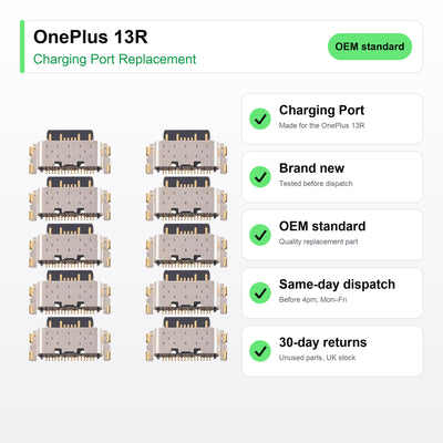 OnePlus 13R charging port key facts: brand new, tested, same-day UK dispatch