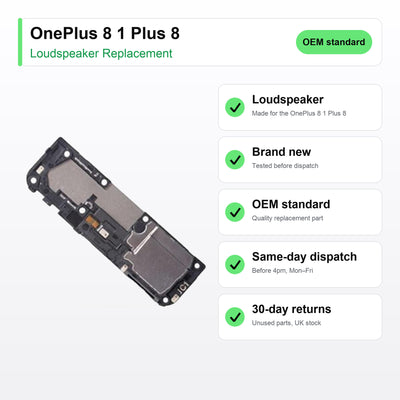 OnePlus 8 1 Plus 8 loudspeaker key facts: brand new, tested, same-day UK dispatch