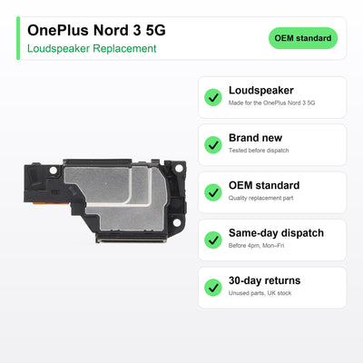 OnePlus Nord 3 5G loudspeaker key facts: brand new, tested, same-day UK dispatch