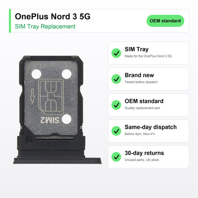 OnePlus Nord 3 5G SIM tray key facts: brand new, tested, same-day UK dispatch
