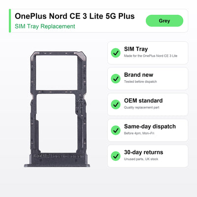 OnePlus Nord CE 3 Lite 5G Plus SIM tray key facts: brand new, tested, same-day UK dispatch
