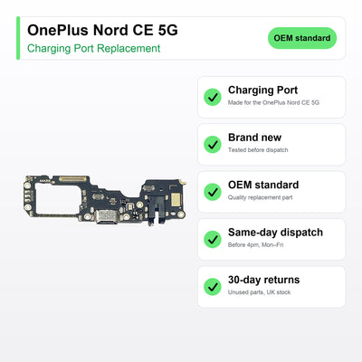 OnePlus Nord CE 5G charging port key facts: brand new, tested, same-day UK dispatch