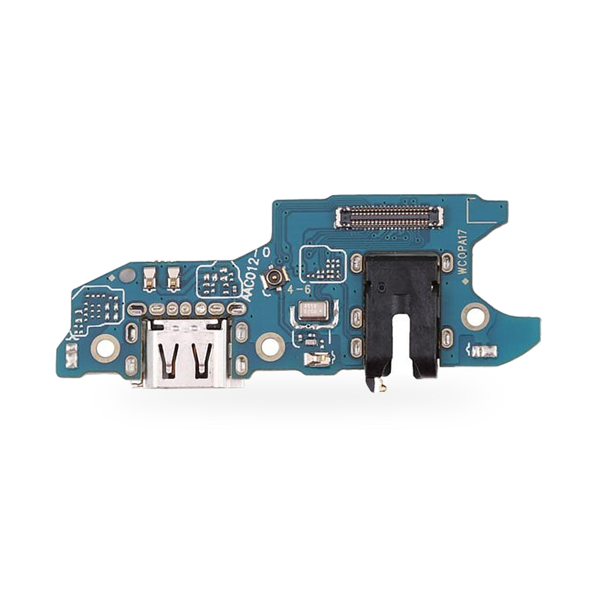 OPPO A17 Jack Charging Port and Headphone Jack Flex Replacement - new OEM standard charging port on white background