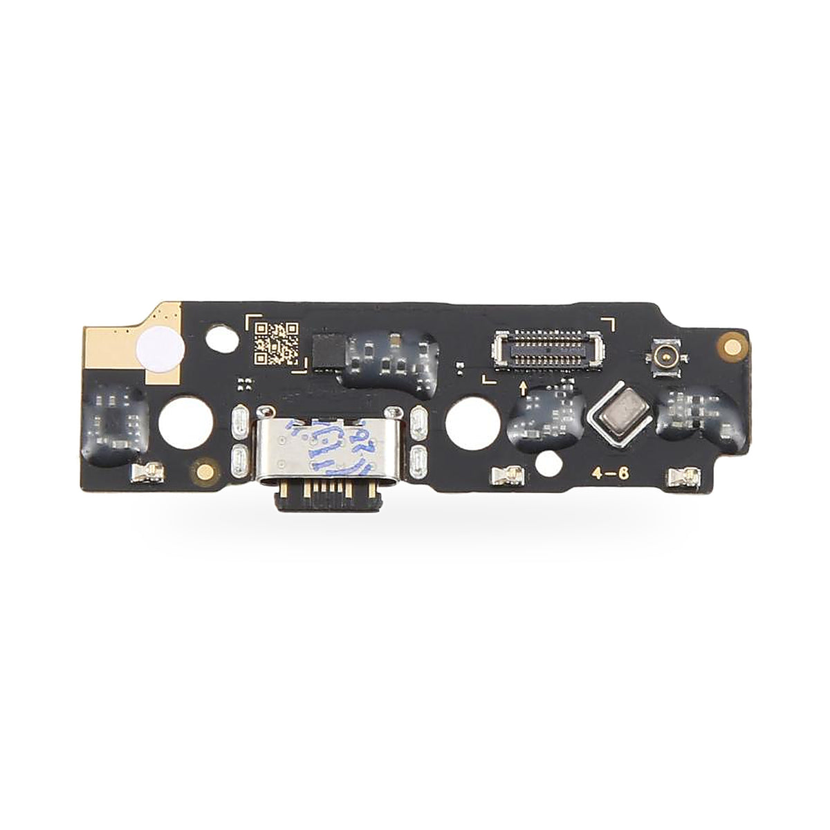 OPPO A3X Charging Port Flex Replacement - new OEM standard charging port on white background