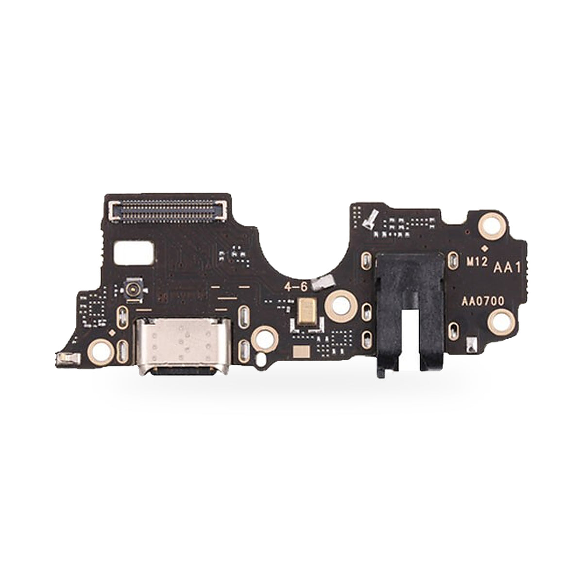 OPPO A54S Charge Charging Port Flex Replacement - new OEM standard charging port on white background