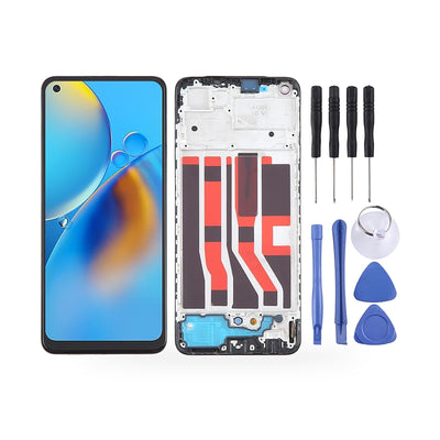 OPPO A74 5G LCD Screen and Touch Digitiser Assembly Replacement - new OEM standard screen on white background
