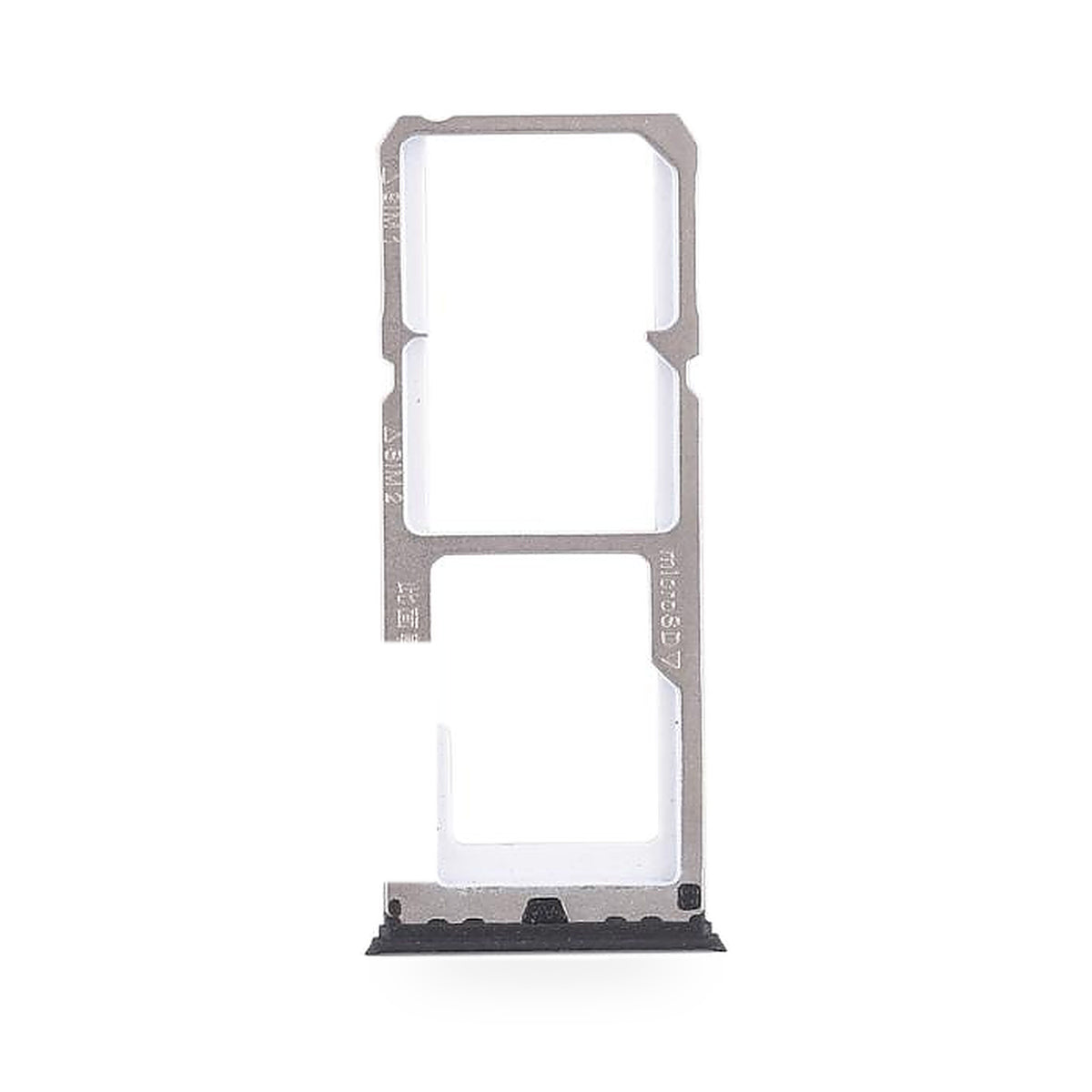 OPPO A77 5G SIM Card Tray Holder Replacement (BLACK) - new OEM standard SIM tray on white background