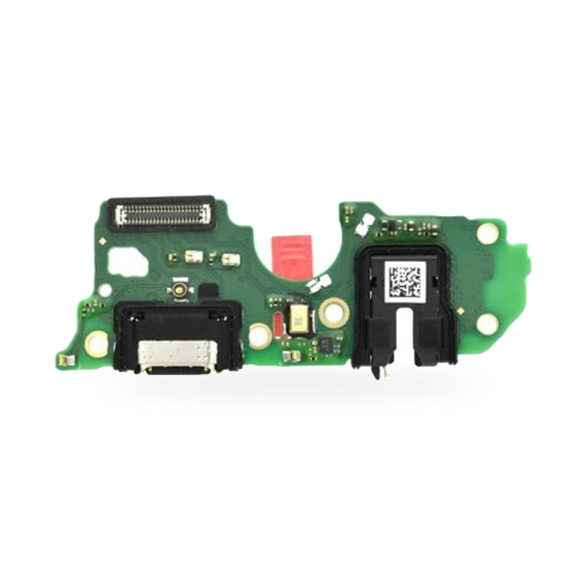 OPPO A79 5G Bord Headphone Jack Charging Port and Headphone Jack Flex Replacement - new OEM standard charging port on white b
