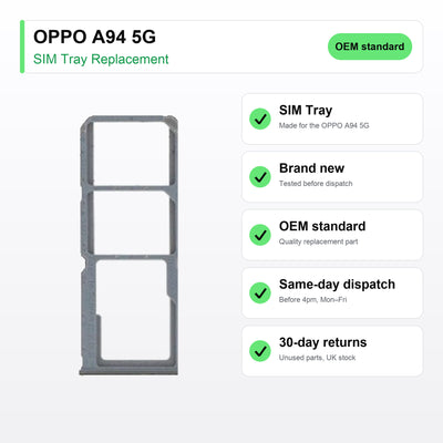 OPPO A94 5G SIM tray key facts: brand new, tested, same-day UK dispatch