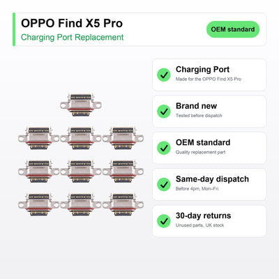 OPPO Find X5 Pro charging port key facts: brand new, tested, same-day UK dispatch
