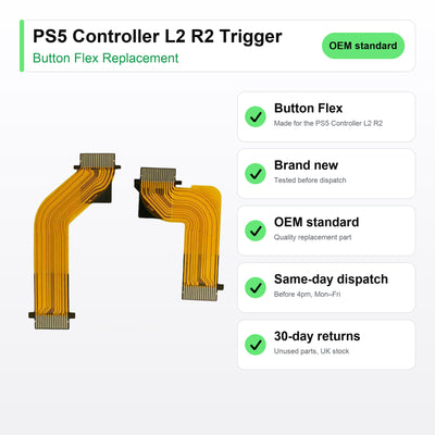 PS5 Controller L2 R2 Trigger button flex key facts: brand new, tested, same-day UK dispatch