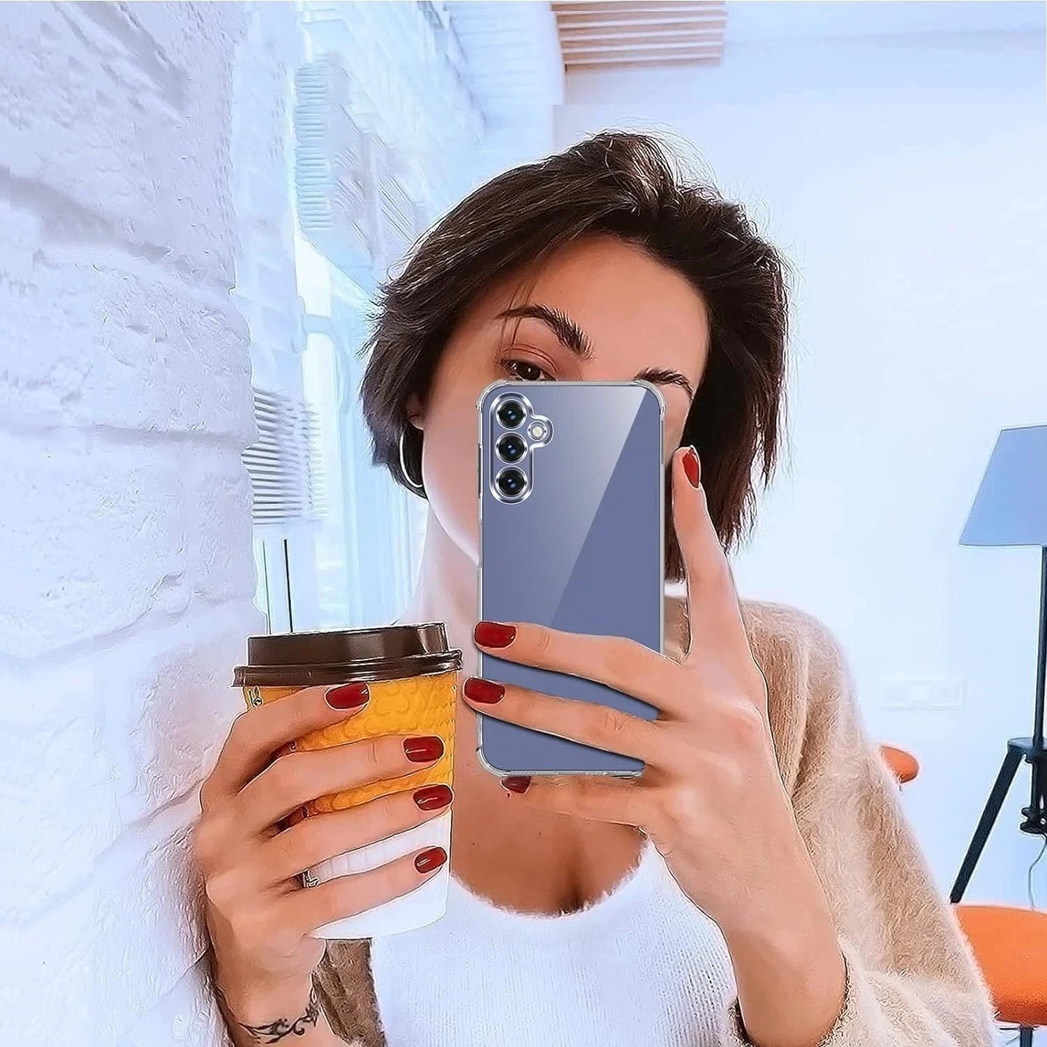 Clear silicone case for Samsung Galaxy A-series 5G - back view