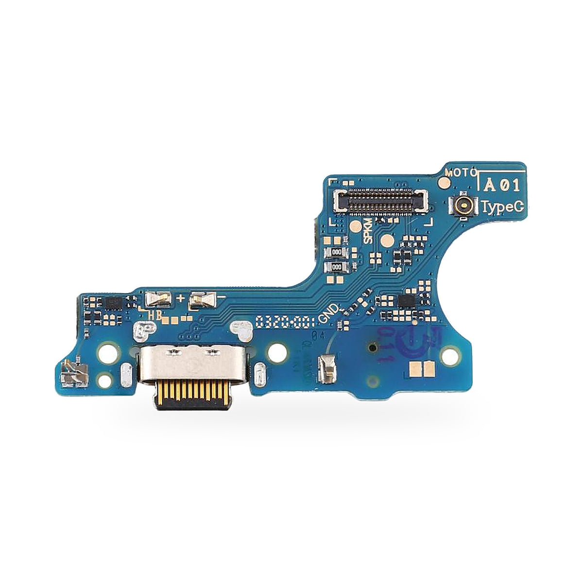 Samsung Galaxy A01 Core A013 Charging Port Flex Replacement - new OEM standard charging port on white background