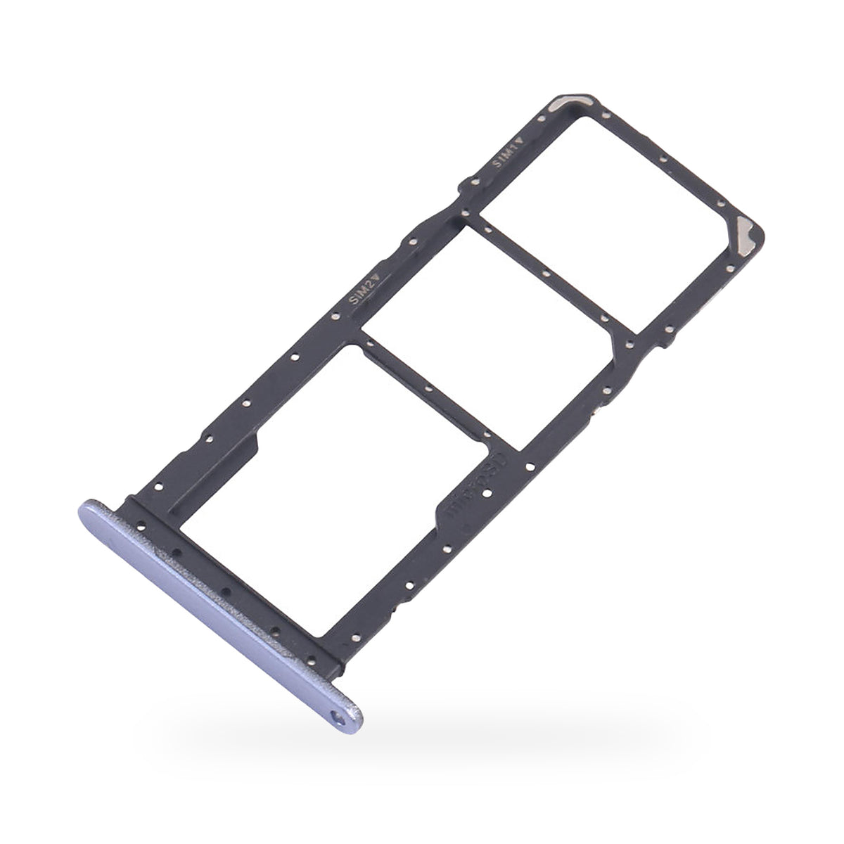 Samsung Galaxy A07 SIM Card Tray Holder Replacement (Violet) - new OEM standard SIM tray on white background