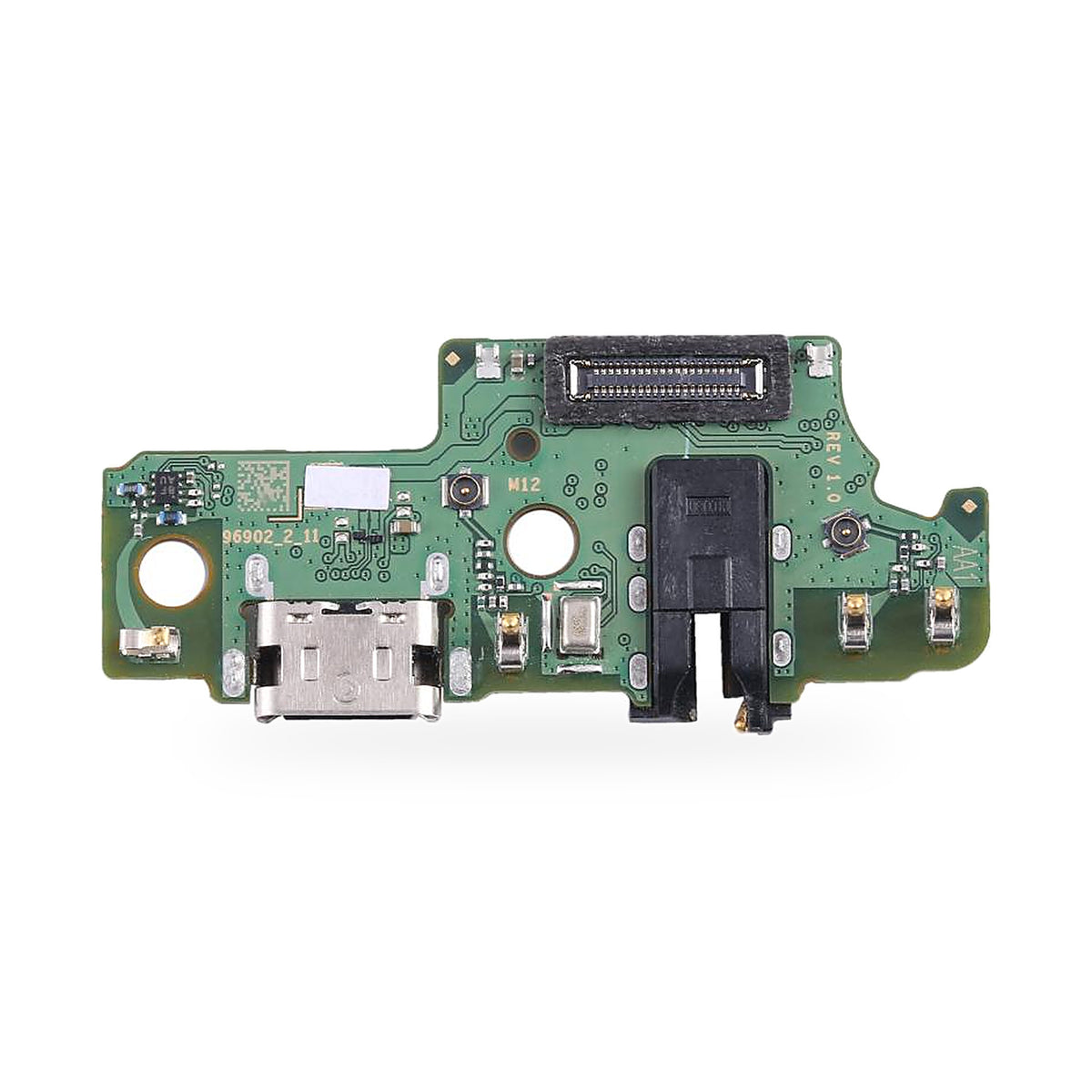 Samsung Galaxy A14 Charging Port Flex Replacement - new OEM standard charging port on white background