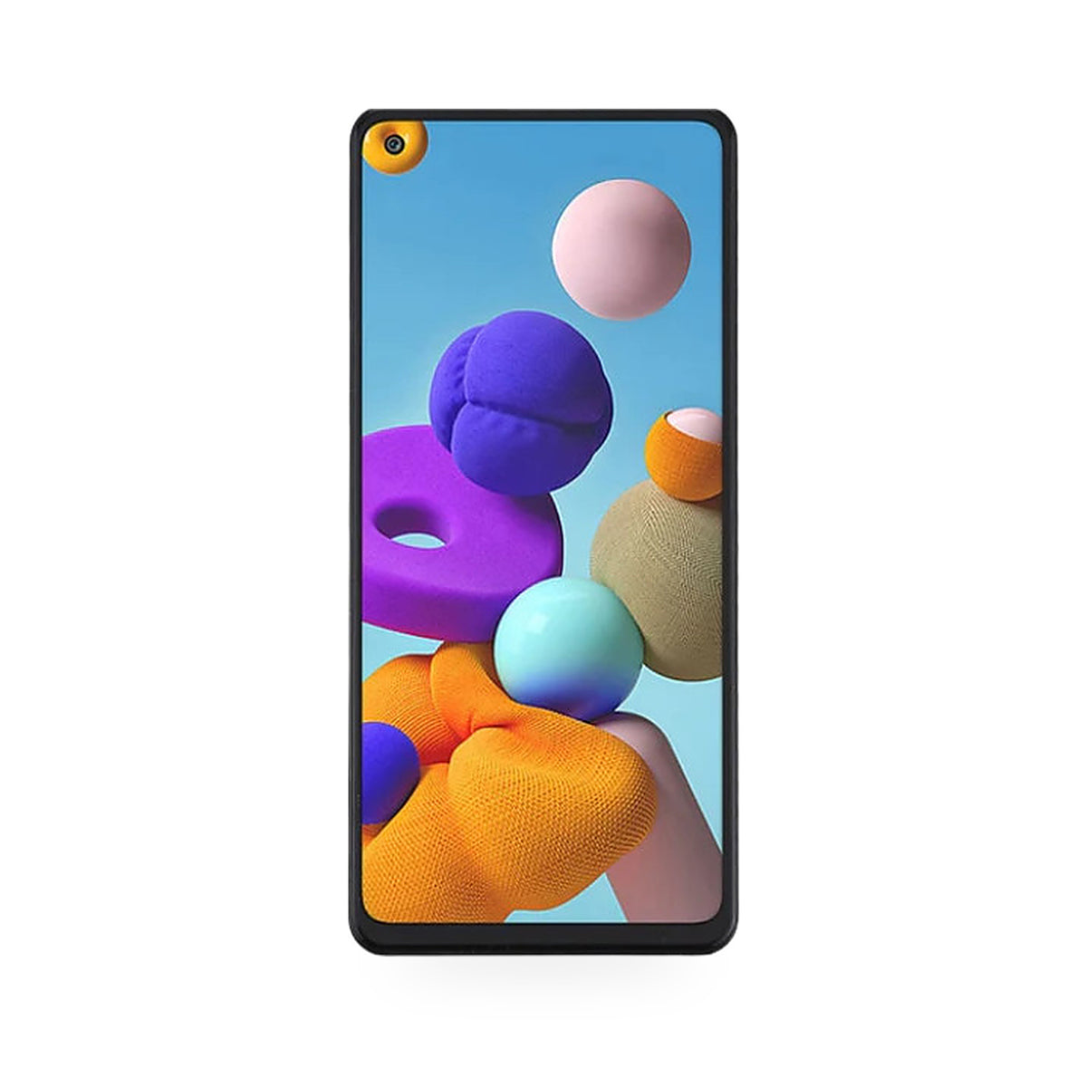 Samsung Galaxy A21S Plus Free Tools LCD Screen and Touch Digitiser Assembly Replacement - new OEM standard screen on white ba