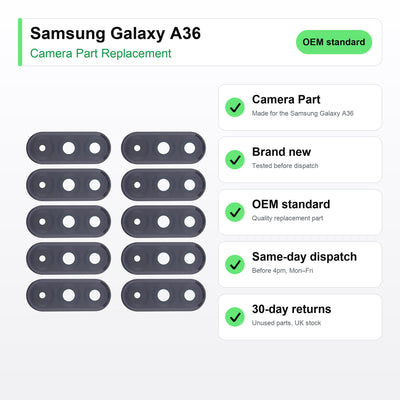 Samsung Galaxy A36 camera lens key facts: brand new, tested, same-day UK dispatch