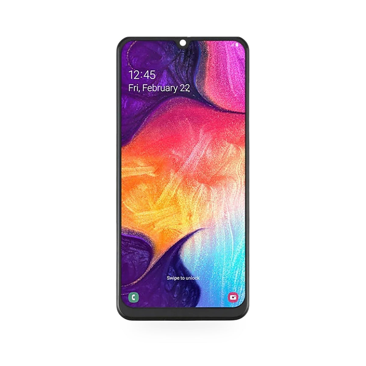 Samsung Galaxy A50 Plus Free Tools LCD Screen and Touch Digitiser Assembly Replacement - new OEM standard screen on white bac