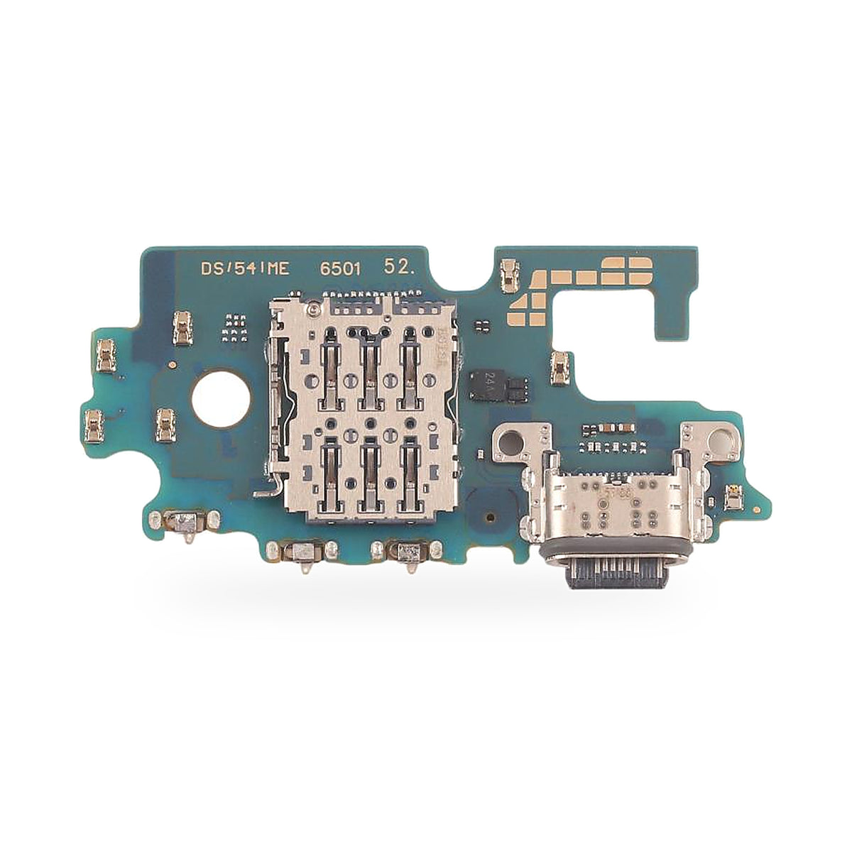 Samsung Galaxy A57 Charging Port Flex Replacement - new OEM standard charging port on white background