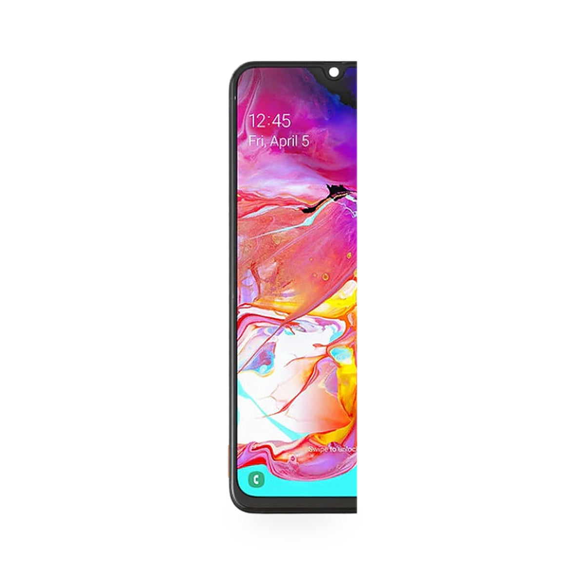 Samsung Galaxy A70 Plus Free Tools LCD Screen and Touch Digitiser Assembly Replacement - new OEM standard screen on white bac
