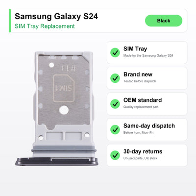 Samsung Galaxy S24 SIM tray key facts: brand new, tested, same-day UK dispatch
