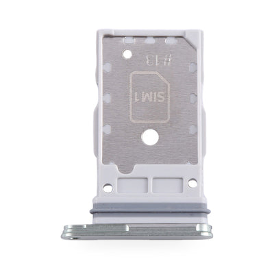 Samsung Galaxy S24 SIM Card Tray Holder Replacement (Green) - new OEM standard SIM tray on white background