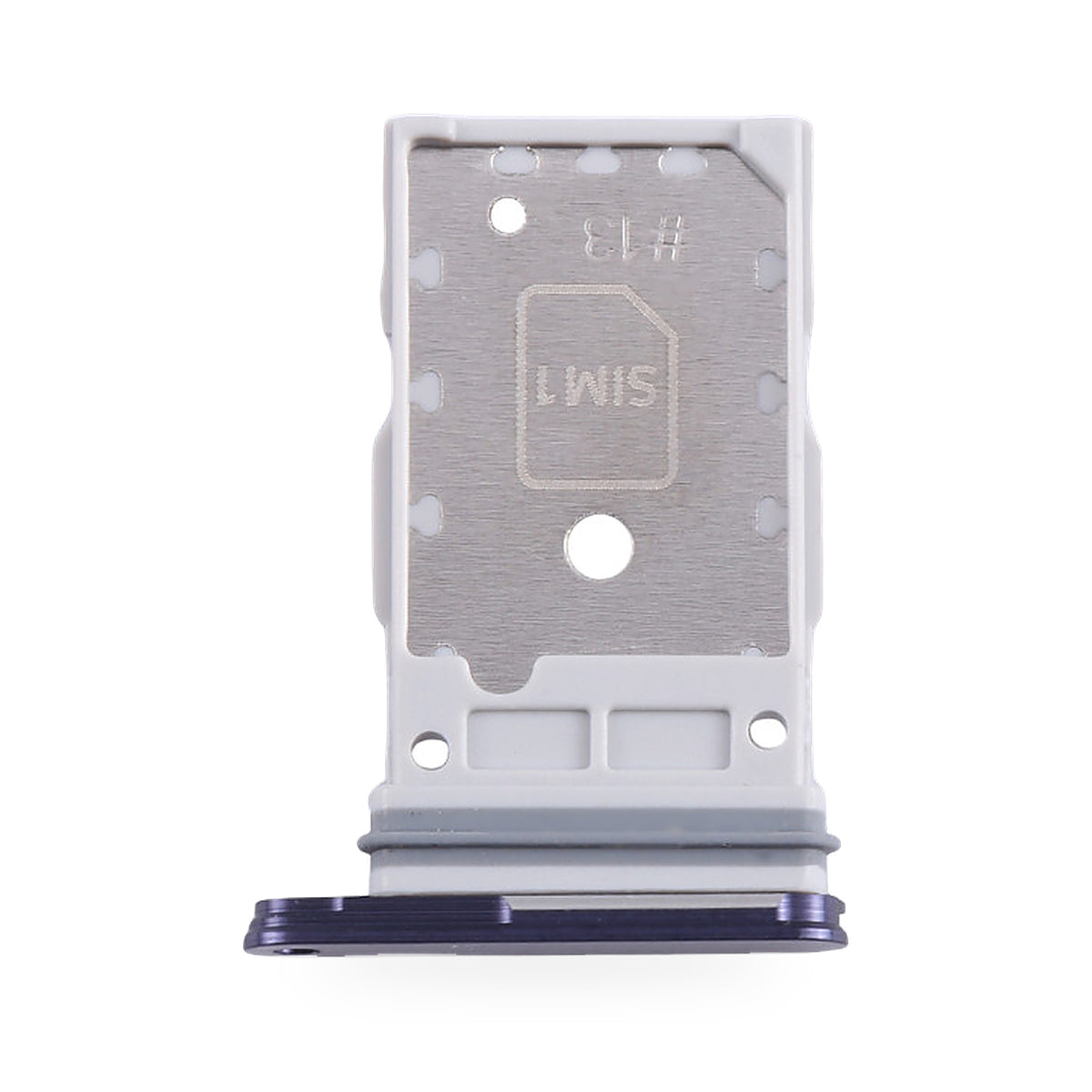 Samsung Galaxy S24 SIM Card Tray Holder Replacement (Purple) - new OEM standard SIM tray on white background