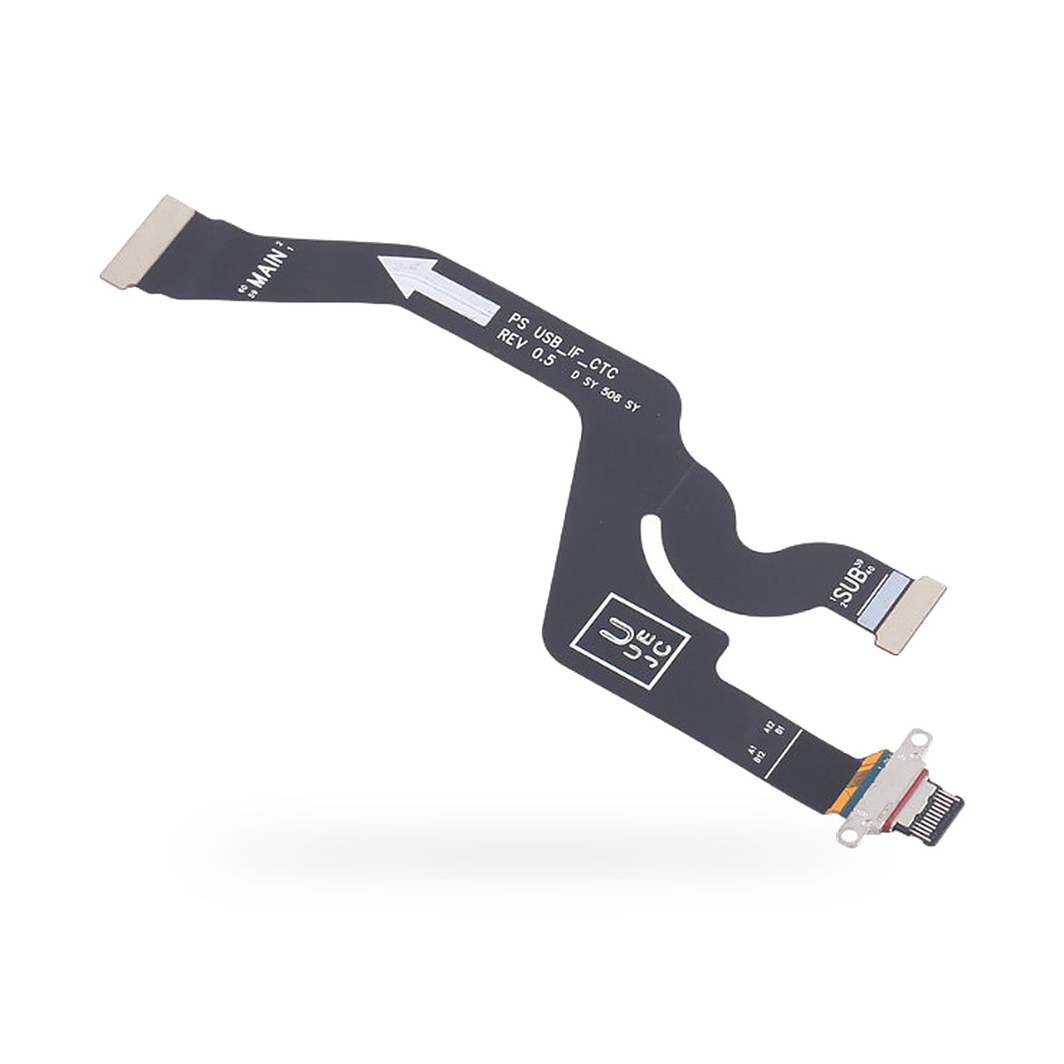 Samsung Galaxy S25 Edge Charging Port Flex Replacement - new OEM standard charging port on white background