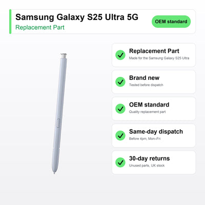 Samsung Galaxy S25 Ultra 5G part key facts: brand new, tested, same-day UK dispatch