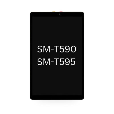 Samsung Galaxy Tab A 10.5 T 595 LCD Screen and Touch Digitiser Assembly Replacement - new OEM standard screen on white backgr