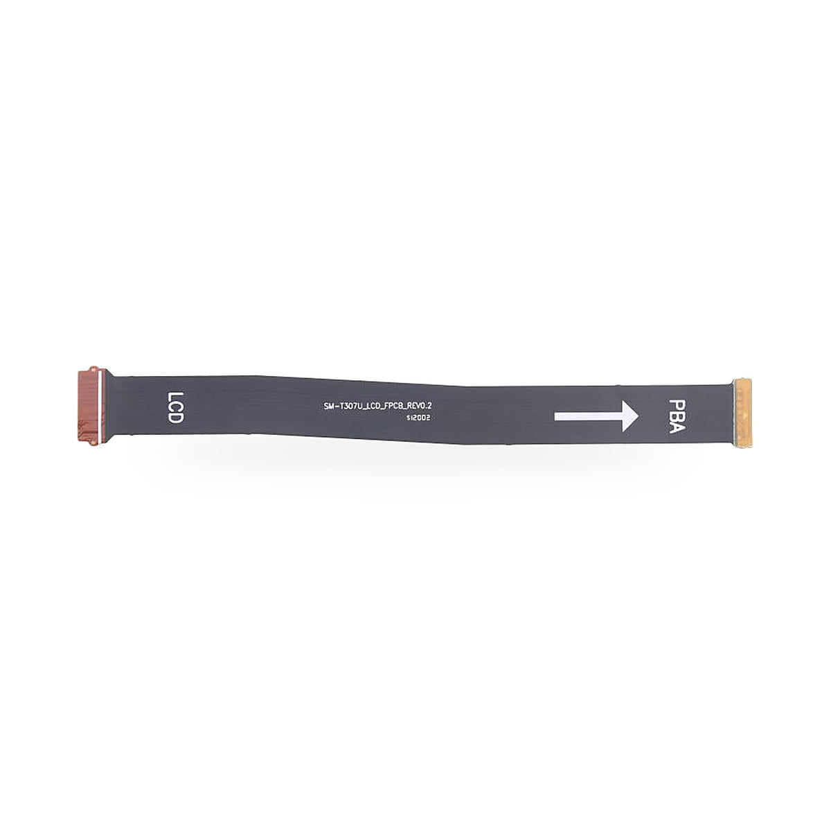 SAMSUNG GALAXY TAB A LCD Flex Cable Replacement - new OEM standard LCD flex cable on white background