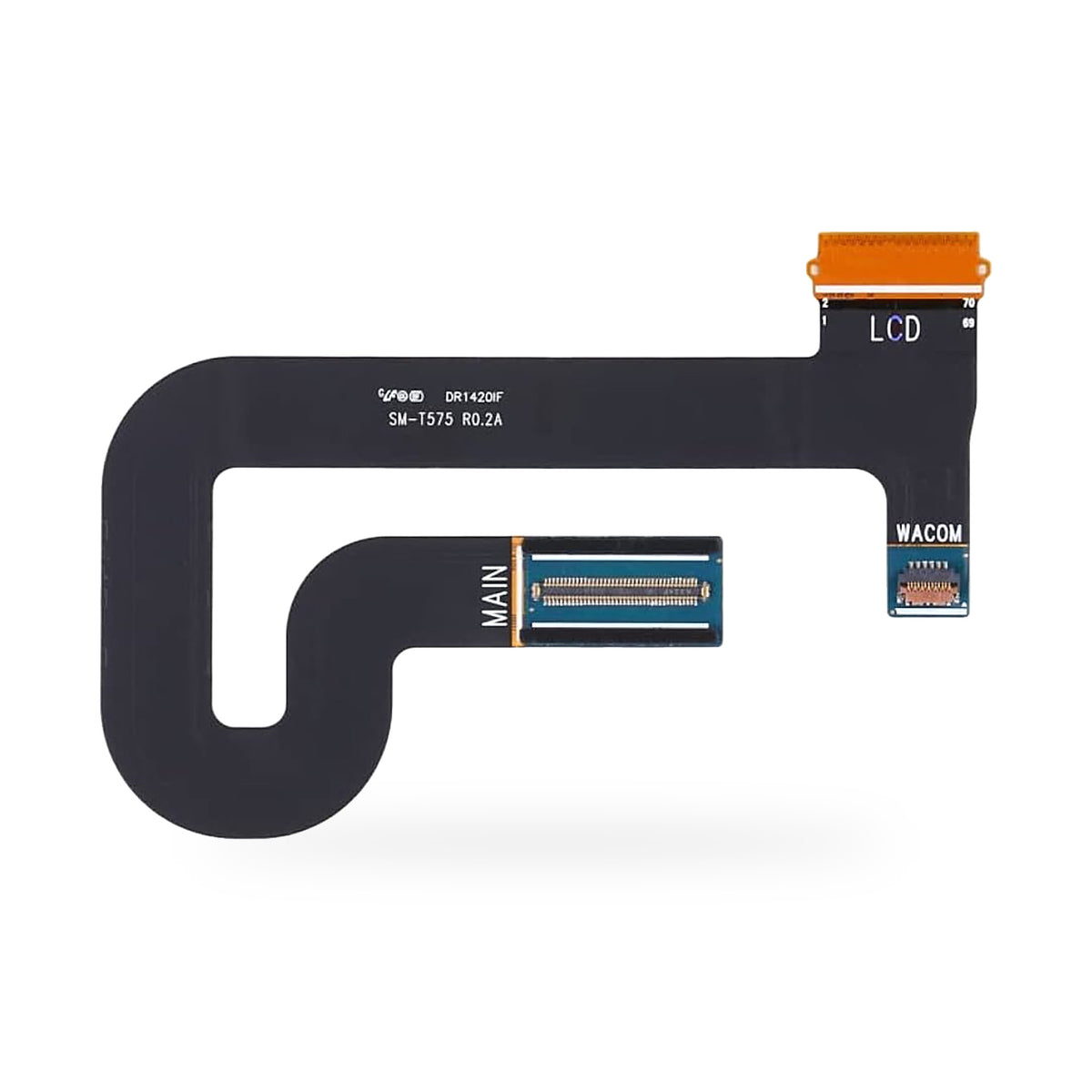 Samsung Galaxy Tab Active 3 8.0 T575 LCD Flex Cable Replacement - new OEM standard LCD flex cable on white background