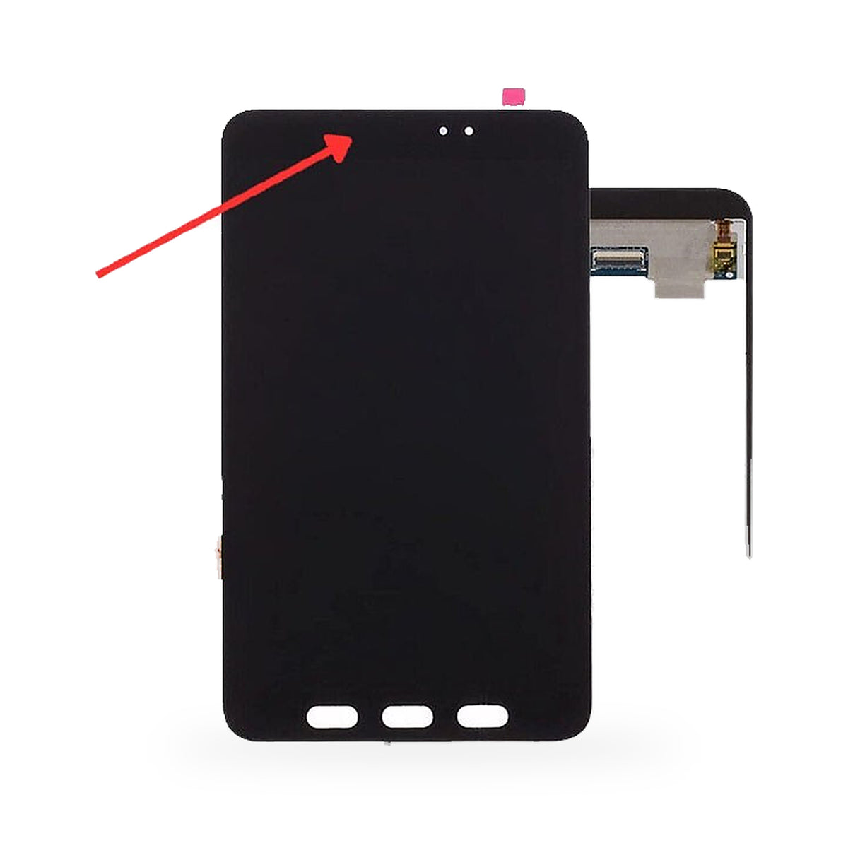 Samsung Galaxy Tab Active 3 LCD Screen and Touch Digitiser Assembly Replacement - new OEM standard screen on white background