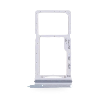 Samsung Galaxy Tab S9 FE Plus Plus / X616 SIM Card Tray Holder Replacement (Silver) - new OEM standard SIM tray on white back