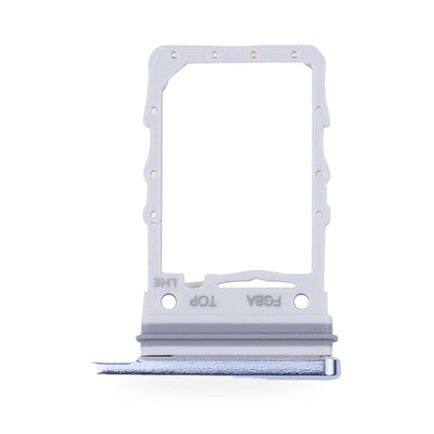 Samsung Galaxy Z Flip 4 SIM Card Tray Holder Replacement (BLUE) - new OEM standard SIM tray on white background