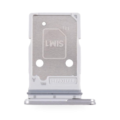 Samsung Galaxy Z Fold 7 SIM Card Tray Holder Replacement (Silver) - new OEM standard SIM tray on white background